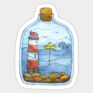 Sea in the Bottle Sticker